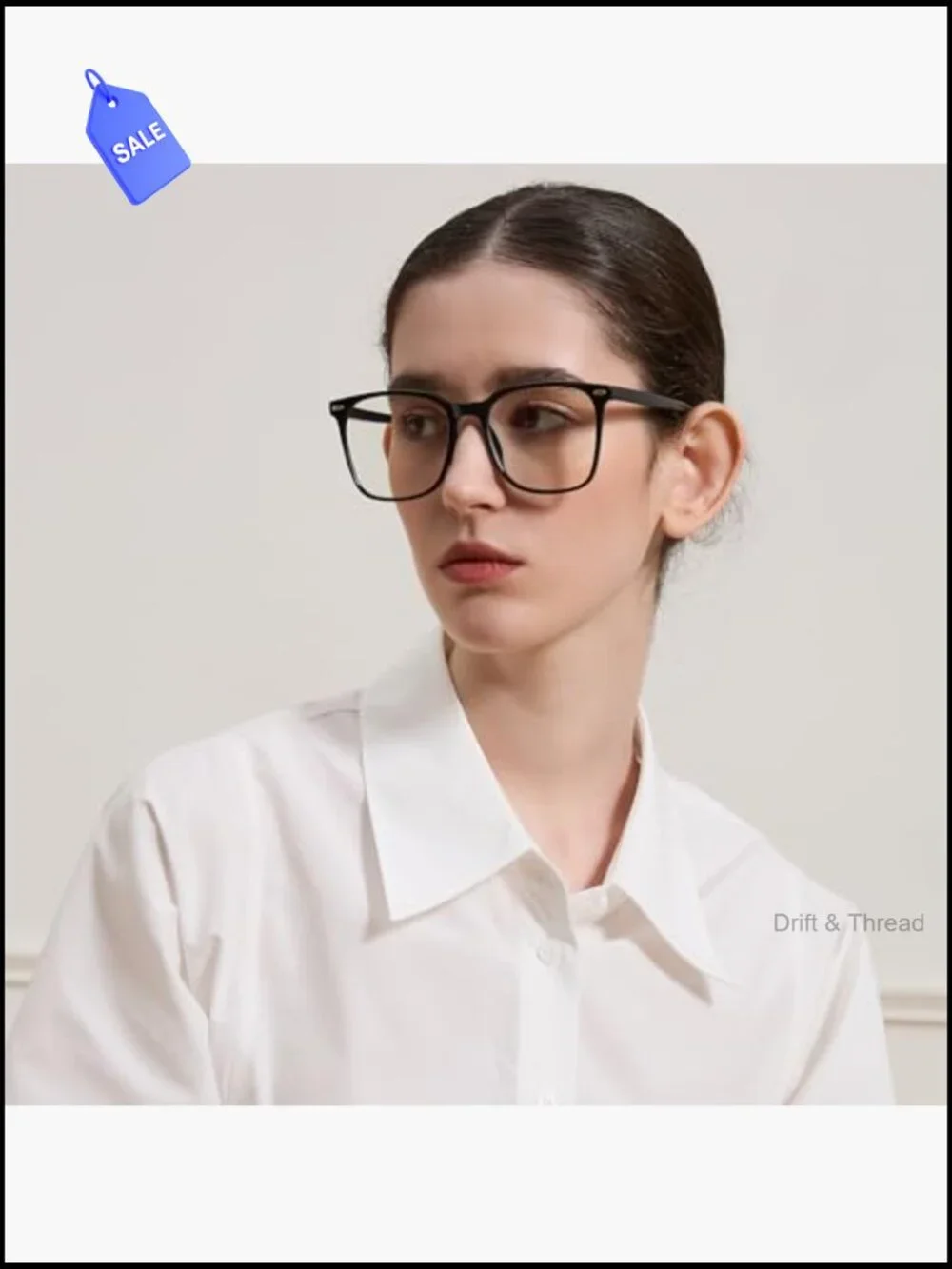 Oversized Square Anti-Fatigue Blue Light Blocking Glasses for Women Men